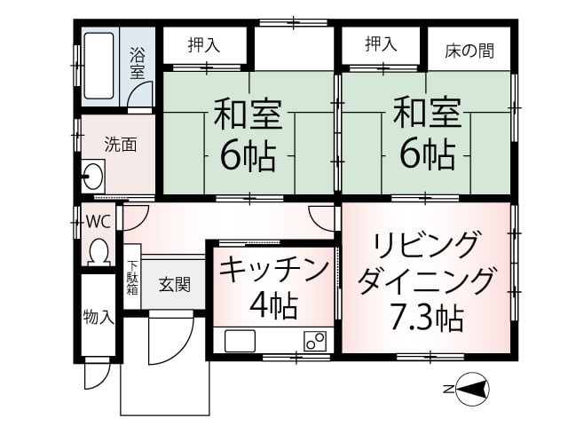 株式会社リプロデザイン（秋田市東通観音前の間取り）