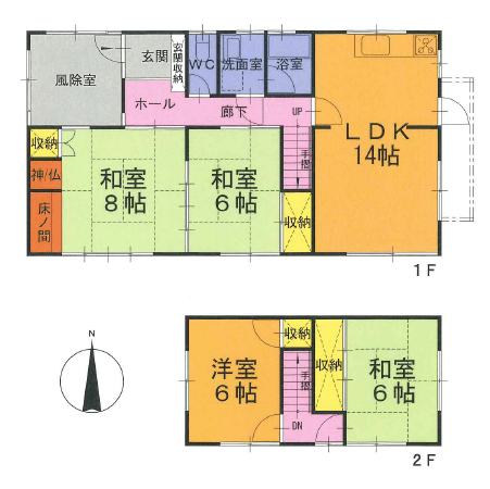 株式会社リプロデザイン（秋田市東通観音前の間取り）