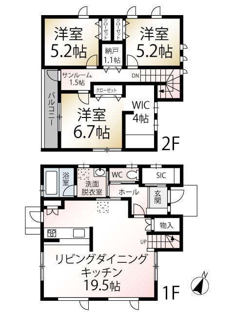 株式会社リプロデザイン（秋田市東通観音前の間取り）