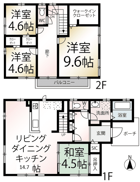 株式会社リプロデザイン（秋田市東通観音前の間取り）